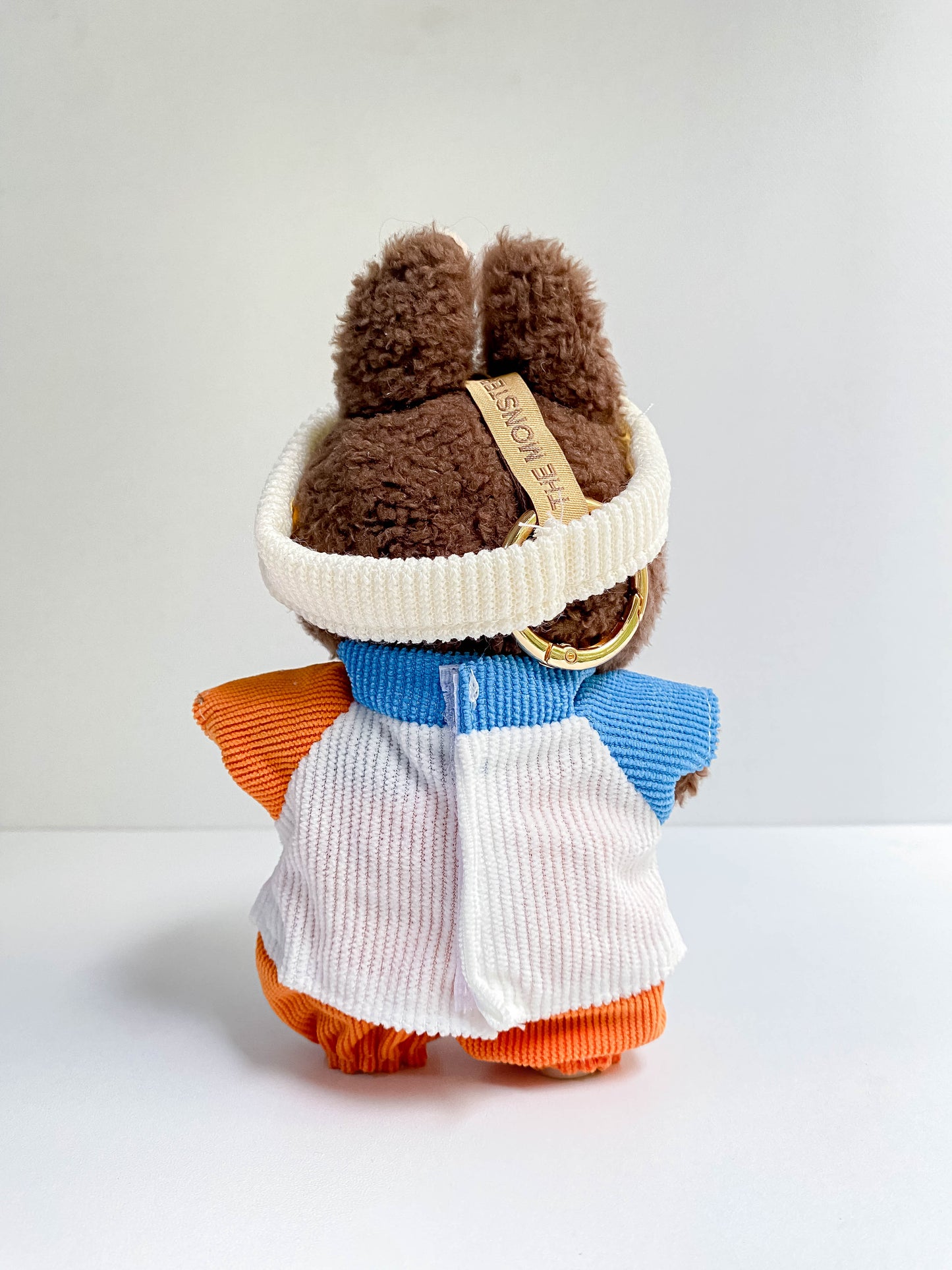 Cute Casual Doll Outfit with Knit Top & Cap – Mini Doll Clothing Set