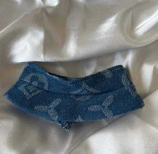 Blue Corduroy Doll Outfit Set with Overalls and Matching Hat | Mini Doll Clothing